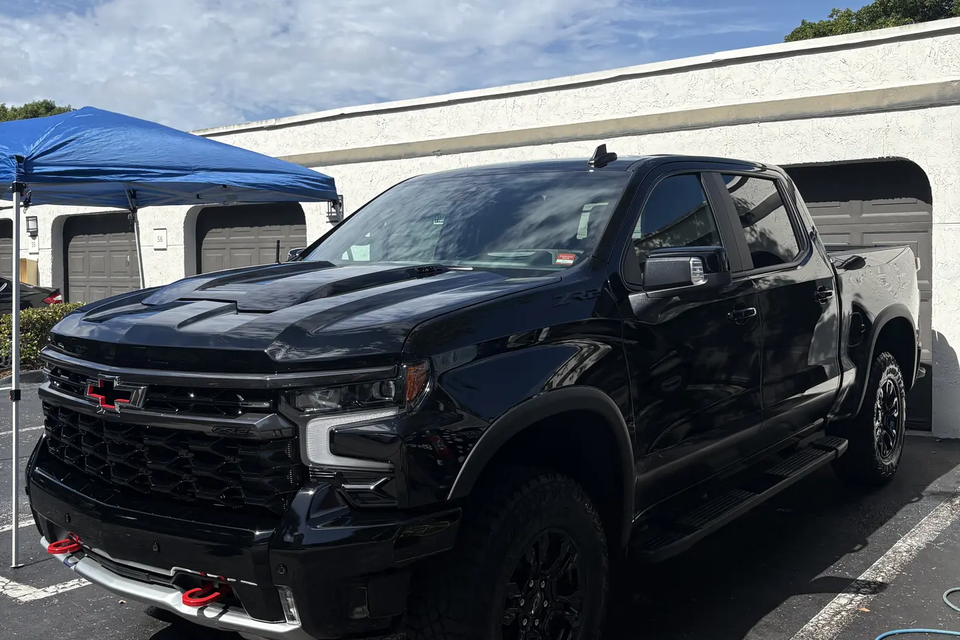 Eterno Detailing mobile setup at a client's property in Broward County