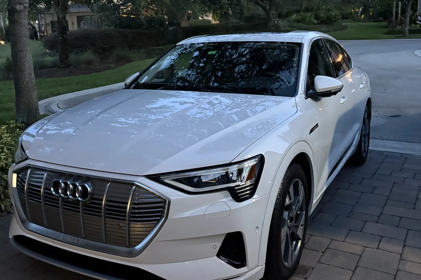 Audi e-tron detailed by Eterno Detailing in Broward County