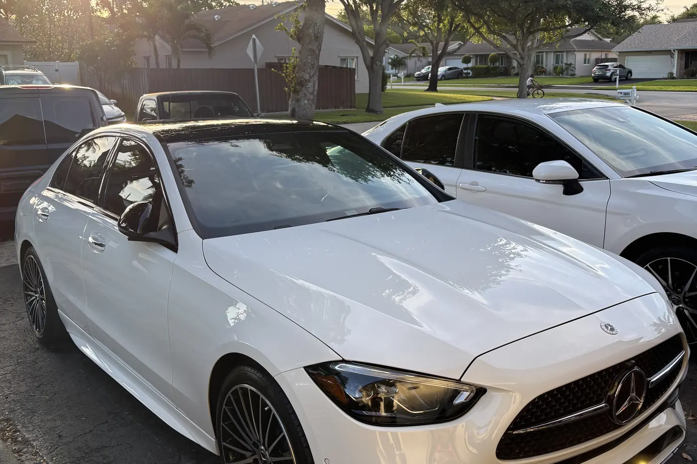 Mercedes-Benz C-Class detailed by Eterno Detailing in Broward County